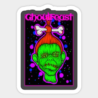 Ghoulfeast shrunken head Sticker